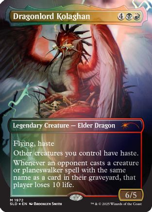 Dragonlord Kolaghan (1972) (Rainbow Foil) [Secret Lair Drop Series] Foil