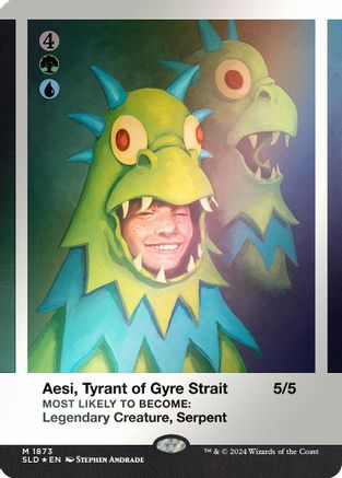 Aesi, Tyrant of Gyre Strait (Rainbow Foil) - Secret Lair Drop Series Foil