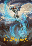 Elspeth, Storm Slayer Art Card (49/54) (Gold-Stamped Signature) - Art Series: Tarkir: Dragonstorm