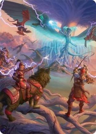 All-Out Assault Art Card (50/54) - Art Series: Tarkir: Dragonstorm