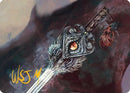 Dragonfire Blade Art Card (40/54) (Gold-Stamped Signature) [Art Series: Tarkir: Dragonstorm]