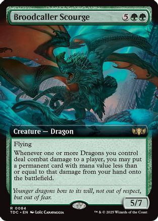 Broodcaller Scourge (Extended Art) - Commander: Tarkir: Dragonstorm
