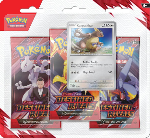 Scarlet & Violet: Destined Rivals - 3 Pack Blister (Kangaskhan)