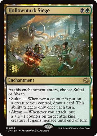 Hollowmurk Siege: (enchantment) [Prerelease Cards] Foil