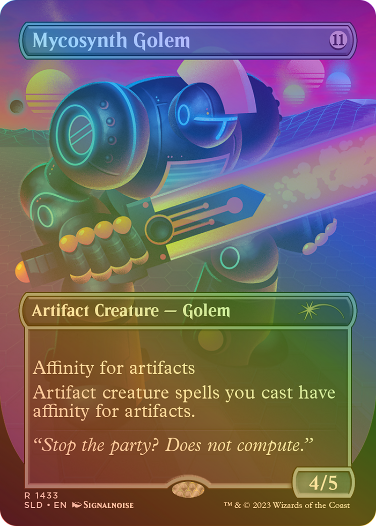 Mycosynth Golem (Rainbow Foil) [Secret Lair Drop] (Borderless) Foil