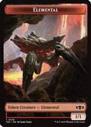 Elemental (0016) // Gold Double-Sided Token - Commander: Tarkir: Dragonstorm