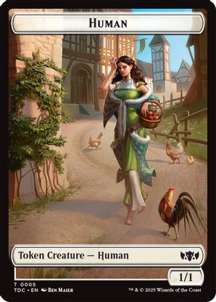 Human // Rat Double-Sided Token [Commander: Tarkir: Dragonstorm]