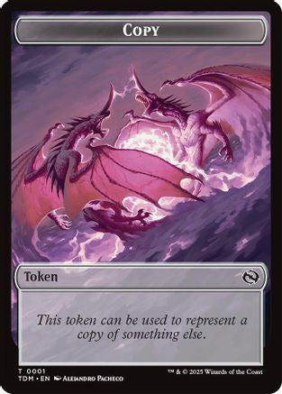 Copy // Monk Double-Sided Token [Tarkir: Dragonstorm]