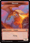 Dragon (0011) // Warrior Double-Sided Token [Tarkir: Dragonstorm]