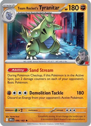 Team Rocket's Tyranitar - 96/182 [SV10: Destined Rivals]