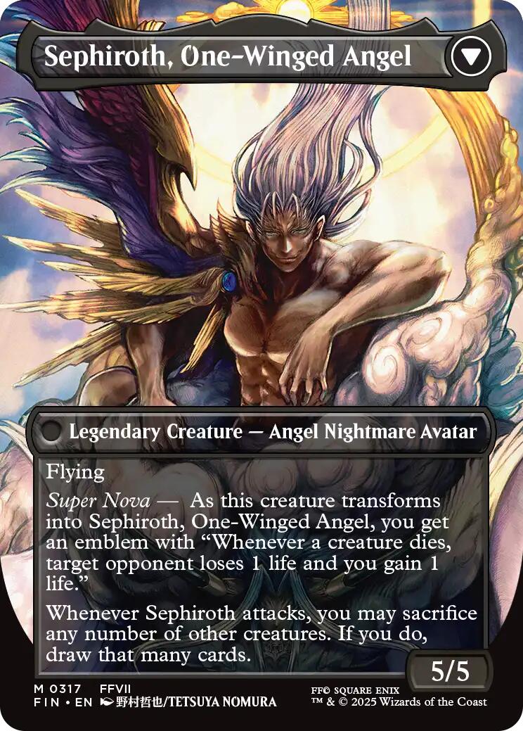 Sephiroth, Fabled SOLDIER // Sephiroth, One-Winged Angel (Borderless) Sephiroth, Fabled SOLDIER // Sephiroth, One-Winged Angel (Borderless)