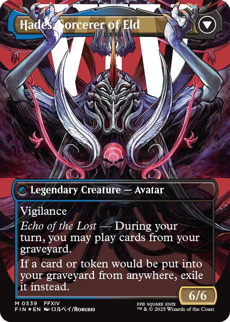 Emet-Selch, Unsundered // Hades, Sorcerer of Eld (Borderless) (Surge F Emet-Selch, Unsundered // Hades, Sorcerer of Eld (Borderless) (Surge F