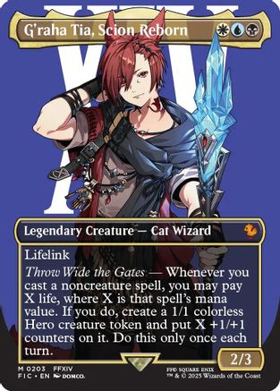 G'raha Tia, Scion Reborn (Borderless) [Commander: FINAL FANTASY]