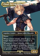 Cloud, Ex-SOLDIER (Borderless) (Surge Foil) [Commander: FINAL FANTASY] Foil