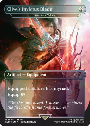 Clive's Invictus Blade - Blade of Selves (Rainbow Foil) [Secret Lair Drop Series] Foil
