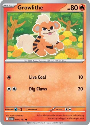 Growlithe - 27/182 [SV10: Destined Rivals]
