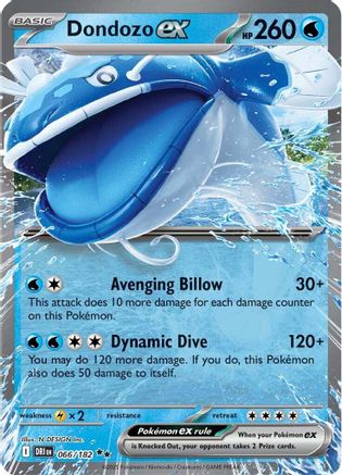 Dondozo ex - 066/182 [SV10: Destined Rivals] - Holofoil