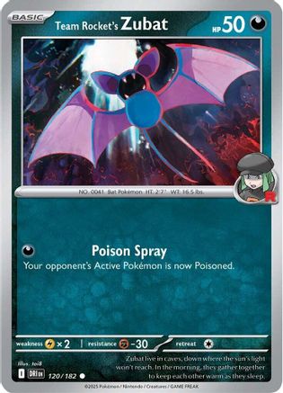 Team Rocket's Zubat - 120/182 [SV10: Destined Rivals]