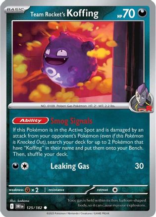 Team Rocket's Koffing - 125/182 [SV10: Destined Rivals]