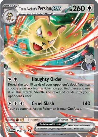 Team Rocket's Persian ex - 150/182 [SV10: Destined Rivals] - Holofoil