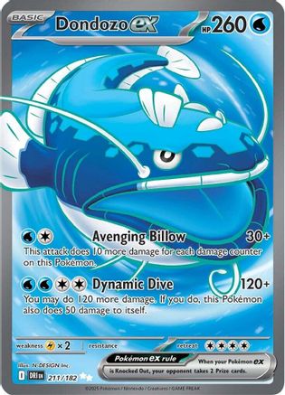 Dondozo ex - 211/182 [SV10: Destined Rivals] - Holofoil
