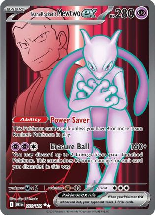 Team Rocket's Mewtwo ex - 213/182 [SV10: Destined Rivals] - Holofoil