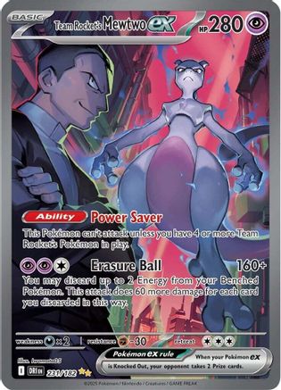 Team Rocket's Mewtwo ex - 231/182 [SV10: Destined Rivals] - Holofoil