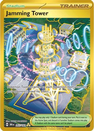 Jamming Tower - 243/182 [SV10: Destined Rivals] - Holofoil