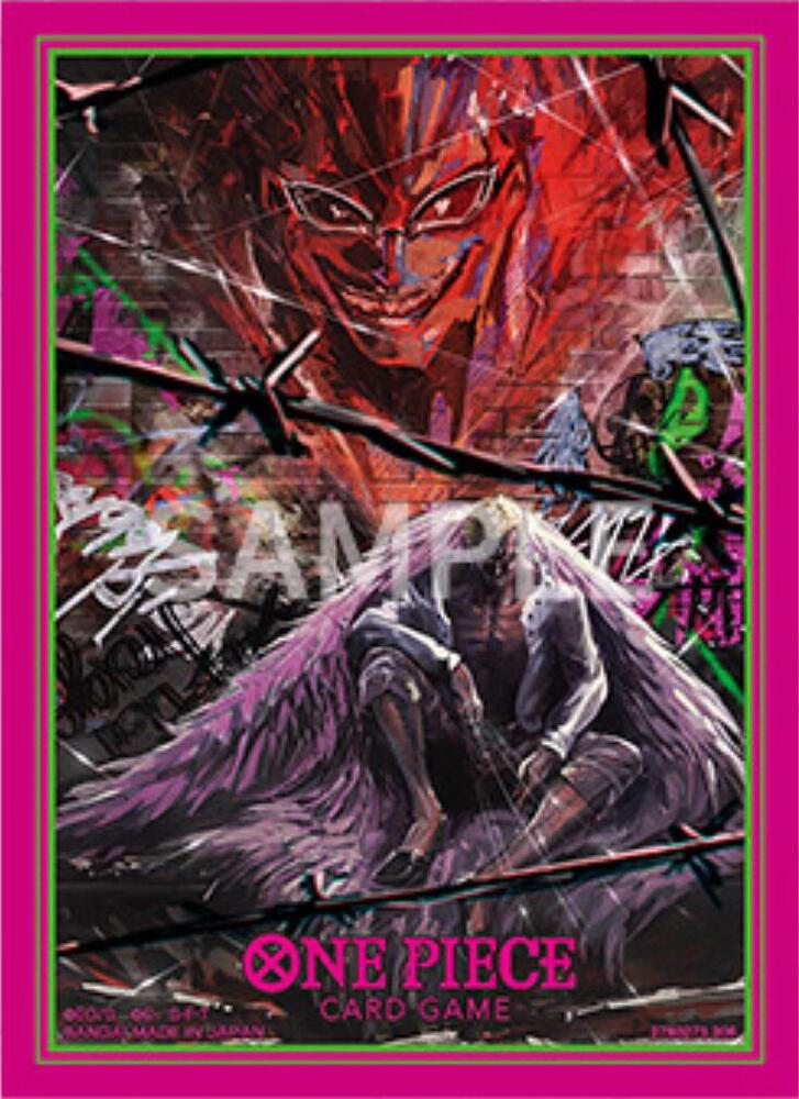 One Piece Card Game Official Sleeves: TCG+ Store Edition Vol. 4 - Donquixote Doflamingo (70-Pack) - Bandai Card Sleeves