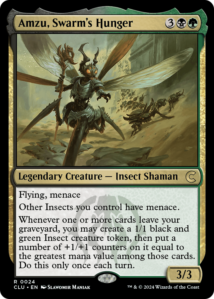 Amzu, Swarm's Hunger - Ravnica: Clue Edition
