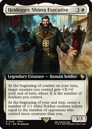 Heidegger, Shinra Executive (Extended Art) [Commander: FINAL FANTASY]