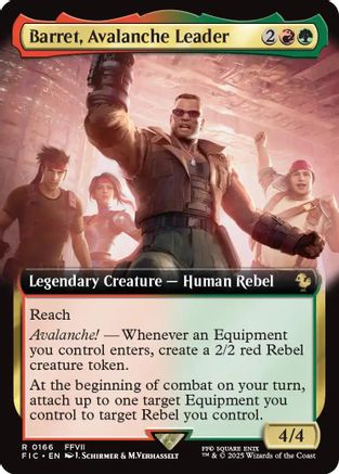 Barret, Avalanche Leader (Extended Art) - Commander: FINAL FANTASY