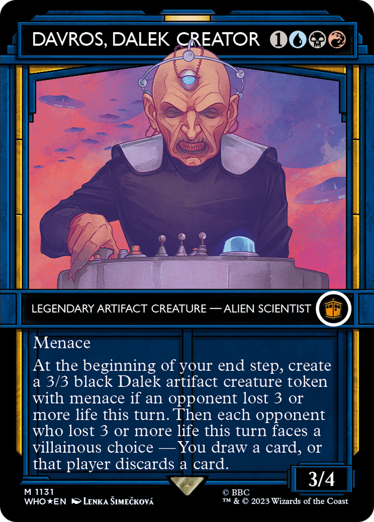 Davros, Dalek Creator (Showcase) (Surge Foil): (Showcase) (Borderless) [Doctor Who] Foil