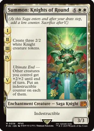 Summon: Knights of Round - [Prerelease Cards] Foil