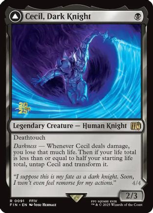 Cecil, Dark Knight - Prerelease Cards Foil