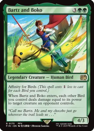 Bartz and Boko - Prerelease Cards Foil