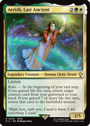 Aerith, Last Ancient (Surge Foil) - Commander: FINAL FANTASY Foil