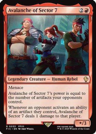 Avalanche of Sector 7 (Surge Foil) - Commander: FINAL FANTASY Foil