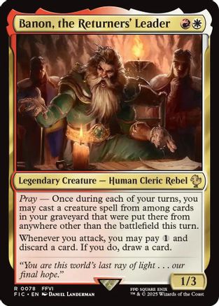 Banon, the Returners' Leader (Surge Foil) - Commander: FINAL FANTASY Foil