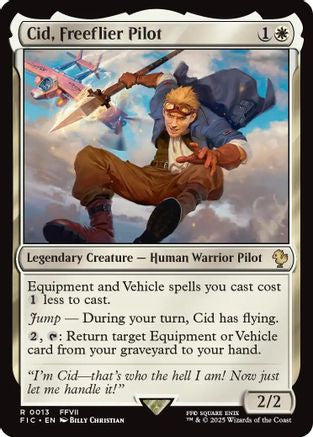 Cid, Freeflier Pilot (Surge Foil) - Commander: FINAL FANTASY Foil