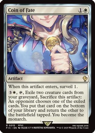 Coin of Fate (Surge Foil) [Commander: FINAL FANTASY] Foil