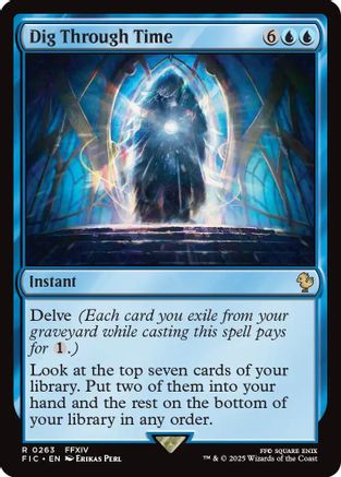 Dig Through Time (Surge Foil) [Commander: FINAL FANTASY] Foil