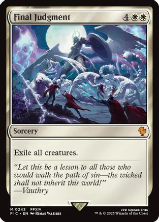 Final Judgment (Surge Foil) [Commander: FINAL FANTASY] Foil