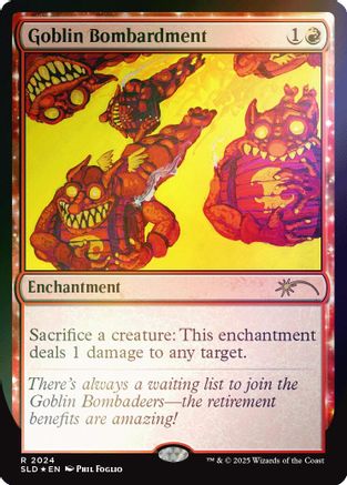 Goblin Bombardment (2024) (Rainbow Foil) [Secret Lair Drop Series] Foil