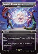 Porom's Silence Magic - Silence (Rainbow Foil) [Secret Lair Drop Series] / Porom's Silence Magic (Borderless) Foil