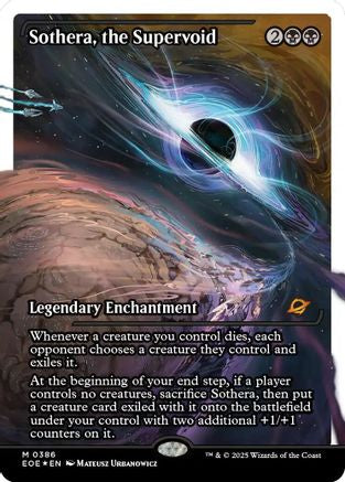 Sothera, the Supervoid (Showcase) (Fracture Foil) - [Edge of Eternities] Foil