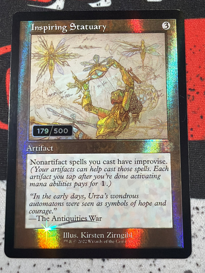 Inspiring Statuary [179/500] (Schematic) (Serial Numbered) [The Brothers' War Retro Artifacts] Foil