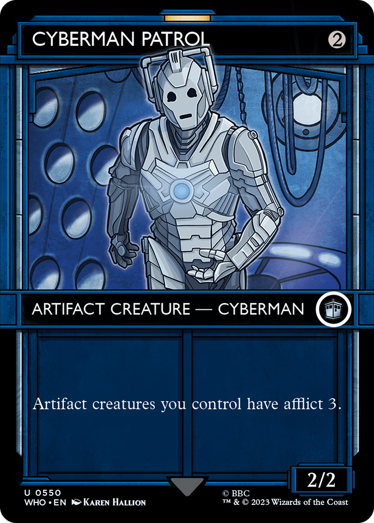 Cyberman Patrol (Showcase): (Showcase) (Borderless) [Doctor Who]