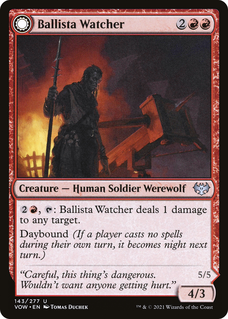 Ballista Watcher - Innistrad: Crimson Vow: (Double Faced Transform)