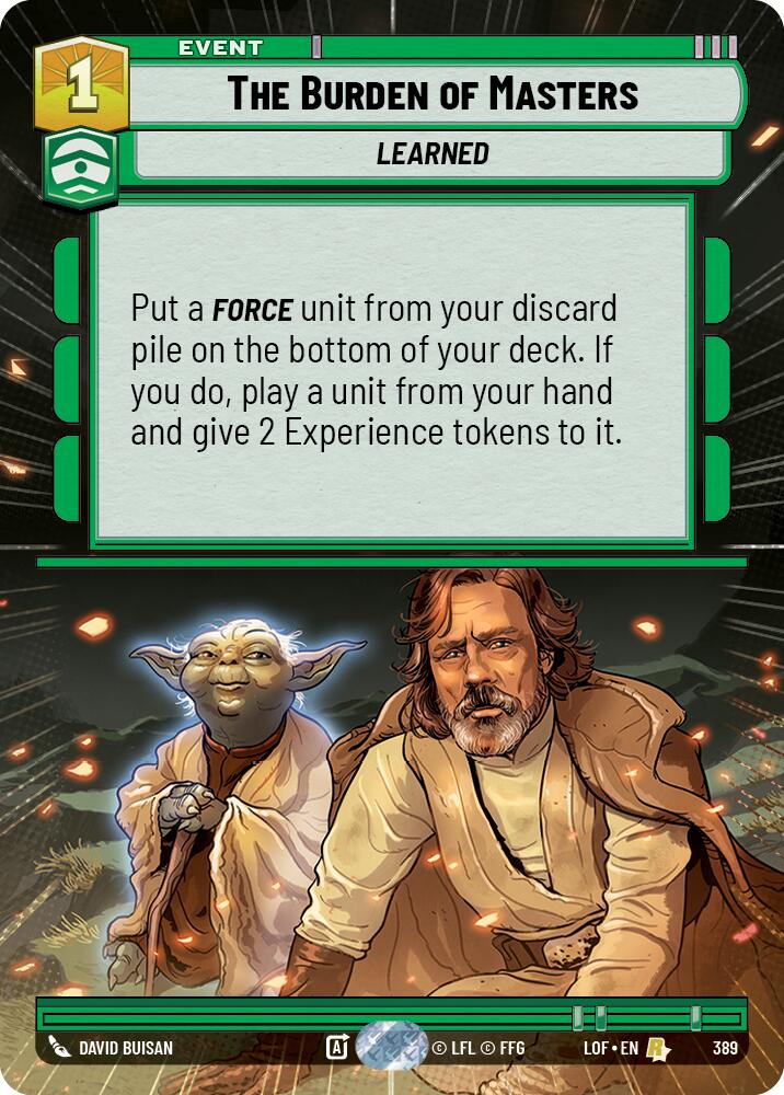 The Burden of Masters (389) (Hyperspace) (389) [Legends of the Force]